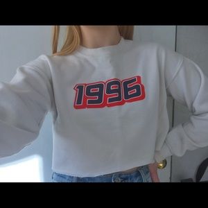 Forever 21 Cropped 1996 Sweater Shirt